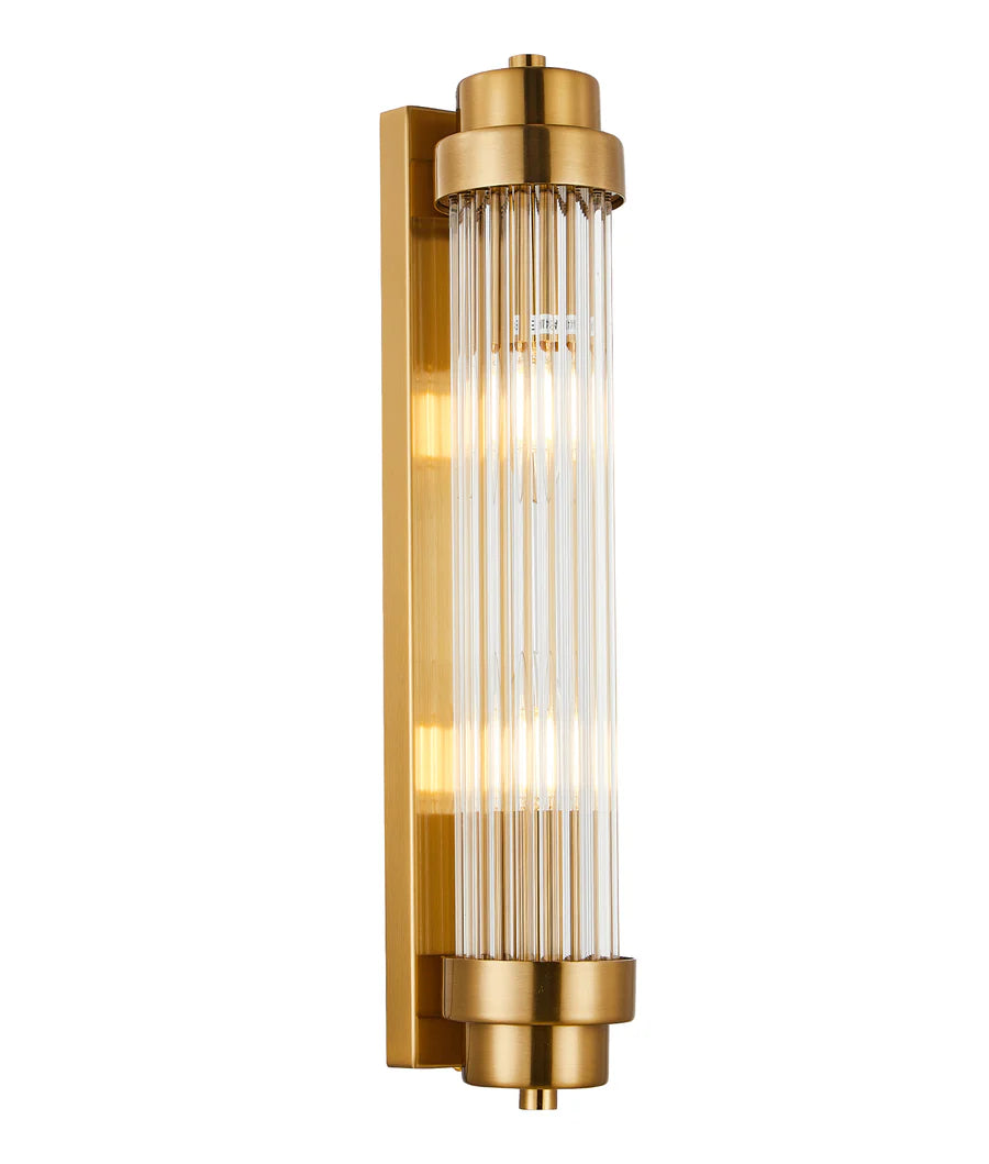 VARILLAS Interior Up/Down Clear Glass Rod Wall Lights