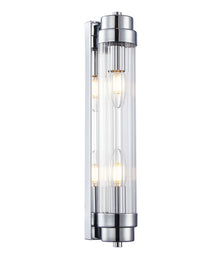 VARILLAS Interior Up/Down Clear Glass Rod Wall Lights