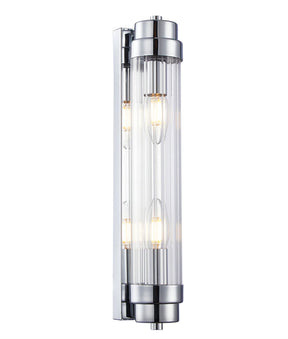 VARILLAS Interior Up/Down Clear Glass Rod Wall Lights