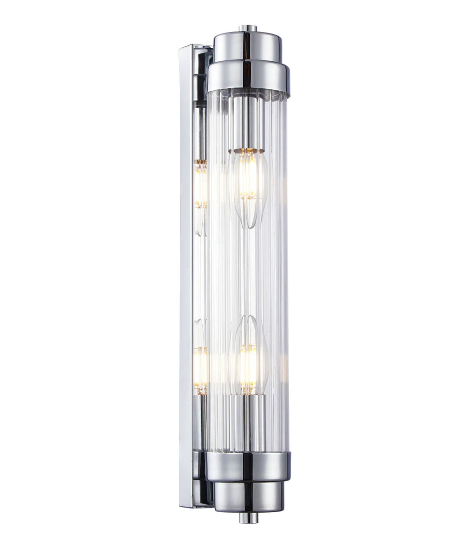 VARILLAS Interior Up/Down Clear Glass Rod Wall Lights