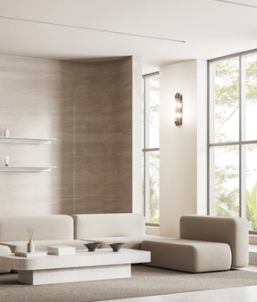 VARILLAS Interior Up/Down Clear Glass Rod Wall Lights