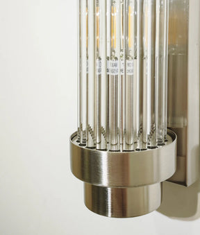 VARILLAS Interior Up/Down Clear Glass Rod Wall Lights