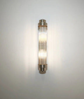 VARILLAS Interior Up/Down Clear Glass Rod Wall Lights