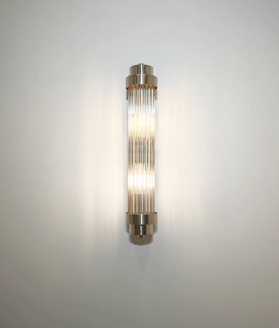 VARILLAS Interior Up/Down Clear Glass Rod Wall Lights