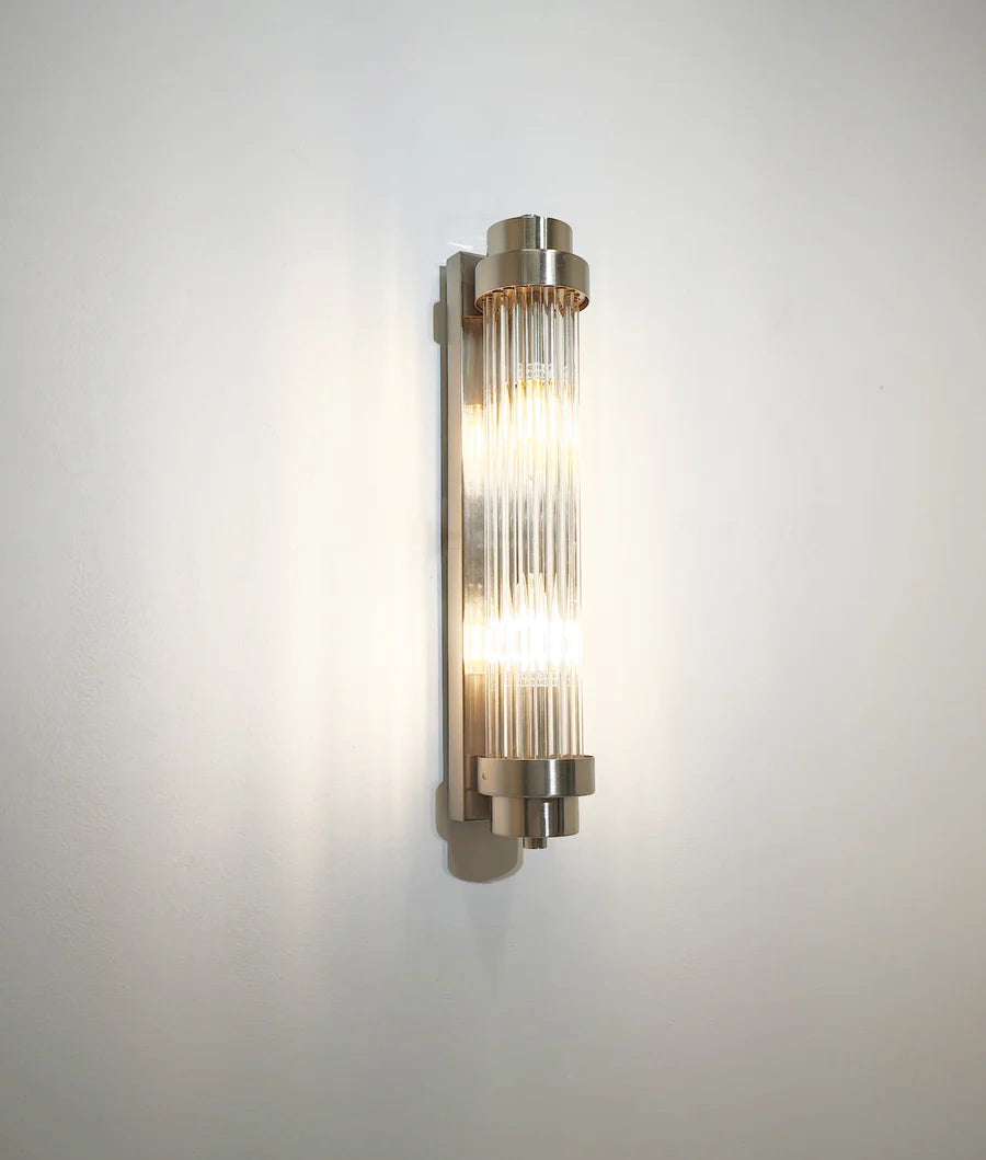VARILLAS Interior Up/Down Clear Glass Rod Wall Lights