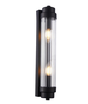 VARILLAS Interior Up/Down Clear Glass Rod Wall Lights