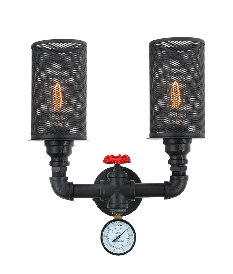 VENETO Industrial Aged Iron Decorative Wall Light