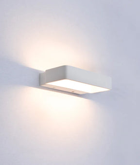 VENICE City Series LED Interior Matte White Rectangular Up/Down Wall Light