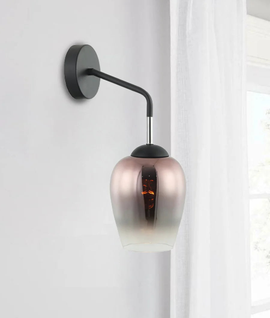 VINUM Interior Wine Glass Shape with Colour Fading Effect Wall Lights