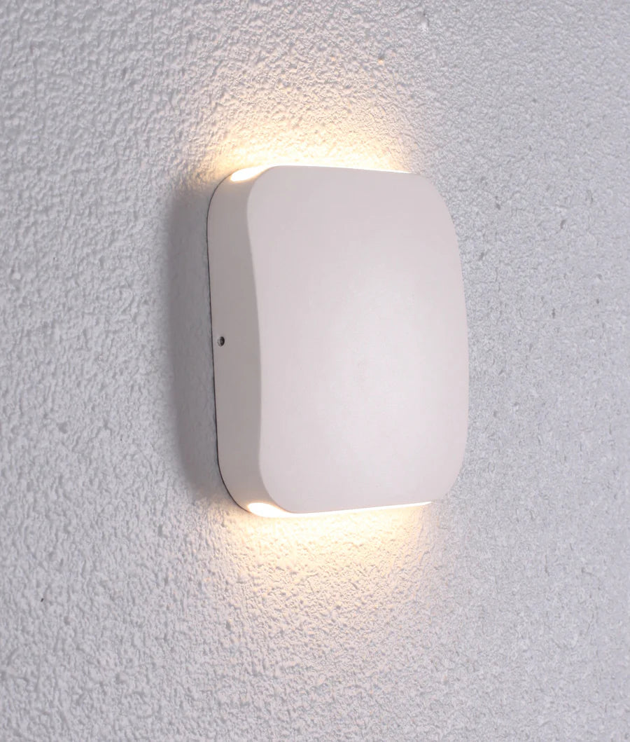 VOX Surface Mounted LED Exterior Square Up/Down Wall Lights IP54