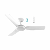 Viper DC 1320mm 3 Blade All ABS WIFI & Remote Control Ceiling Fan with Variable Dim 18w CCT LED Light Matt White