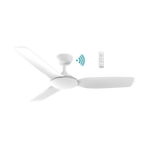 Viper DC 1320mm 3 Blade All ABS WIFI & Remote Control Ceiling Fan Only Matt White