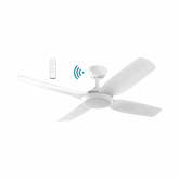 Viper DC1220mm 4 Blade All ABS WIFI & Remote Control Ceiling Fan with Variable Dim 18w CCT LED Light Matt White