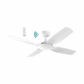 Viper DC 1320mm 4 Blade All ABS WIFI & Remote Control Ceiling Fan Only Matt White