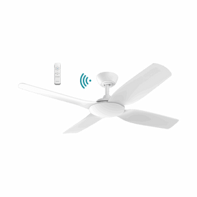 Viper DC 1320mm 4 Blade All ABS WIFI & Remote Control Ceiling Fan Only Matt White