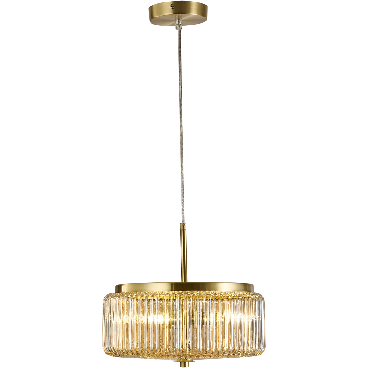 Whistler Contemporary Ribbed Glass Amber