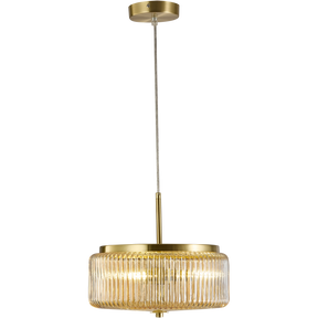 Whistler Contemporary Ribbed Glass Amber