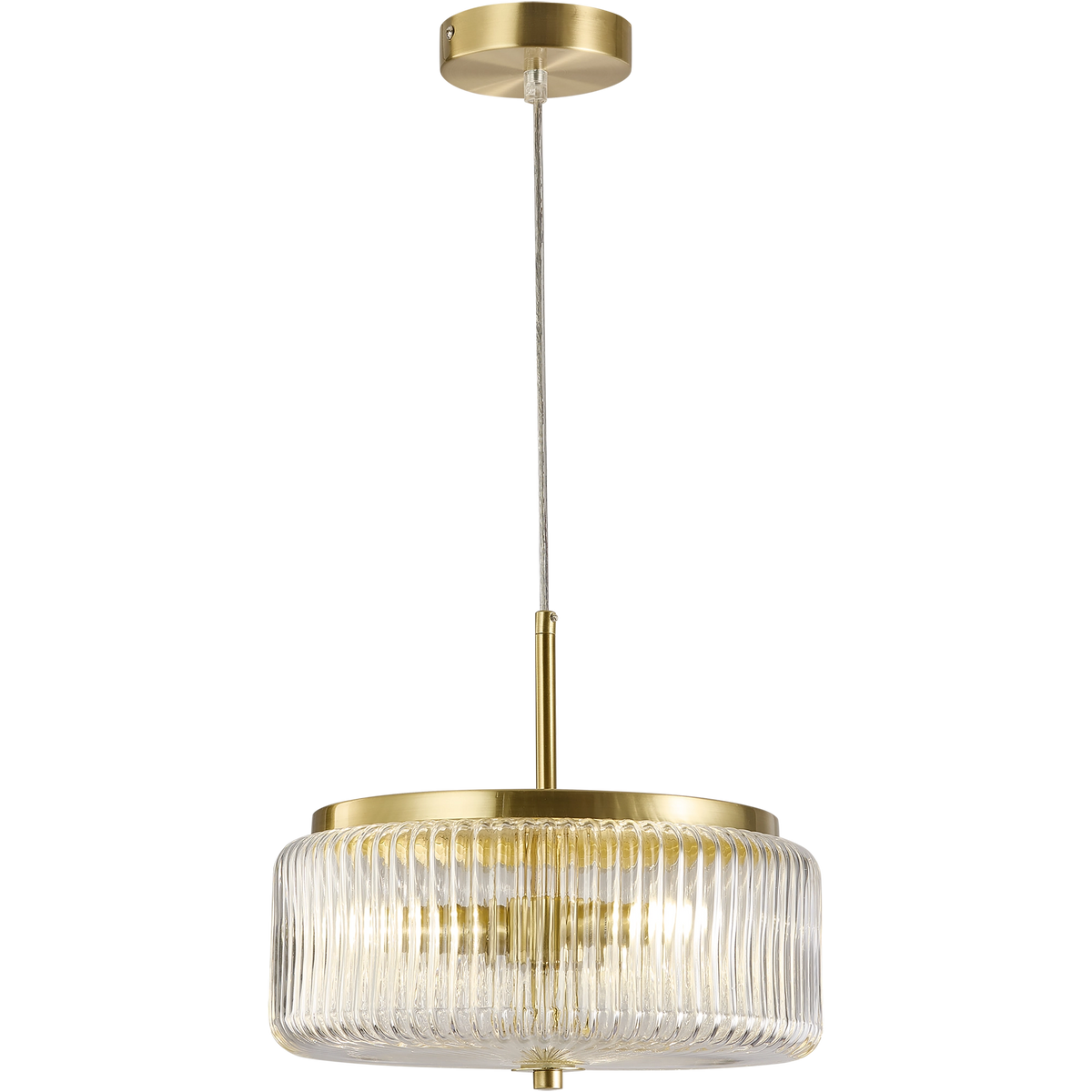 Whistler Contemporary Ribbed Glass Amber