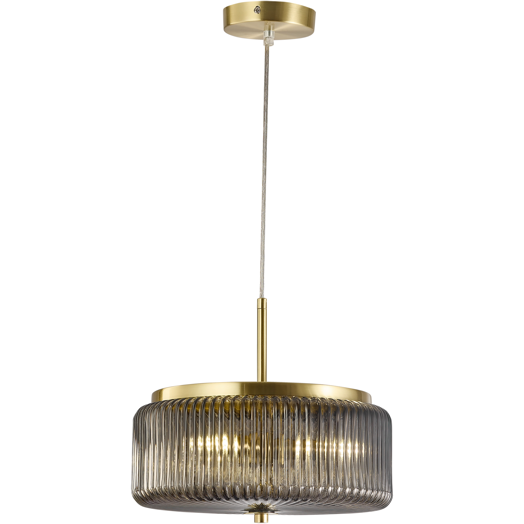 Whistler Contemporary Ribbed Glass Amber