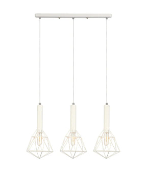 BLACKBAND & WHITEBAND Pendant Light 3x Bird Cage With Bar Base