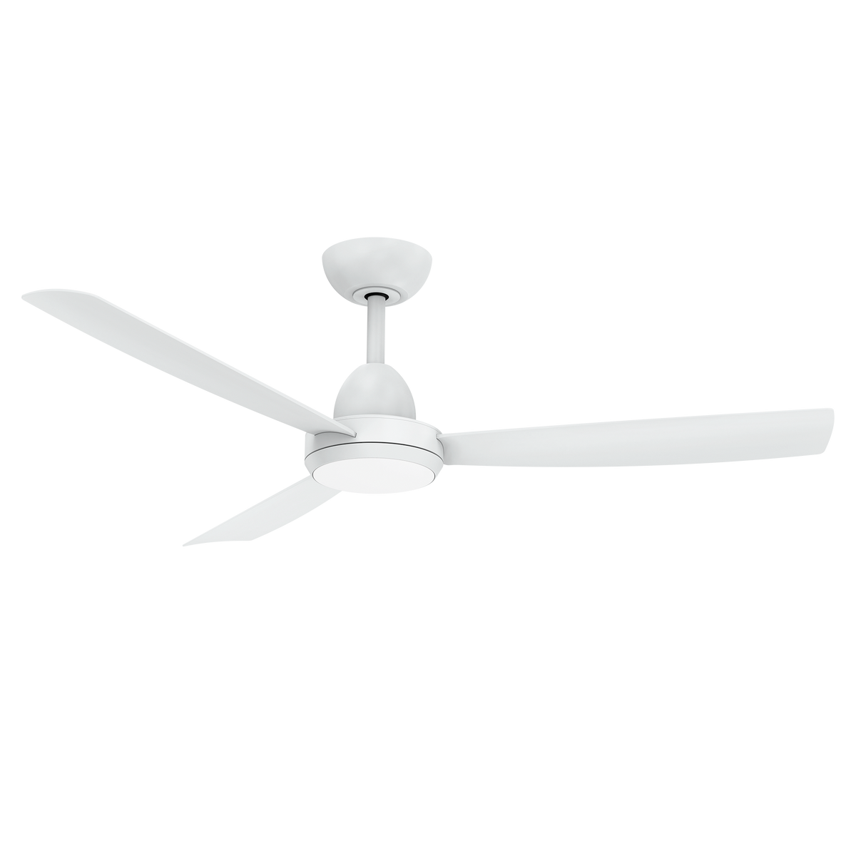 Legend DC 1220mm ABS 3 Fast Fix Blade Wall Control Ceiling Fan With 18W Dimmable Tricolour LED Light Matt White