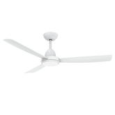 Legend DC 1220mm ABS 3 Fast Fix Blade Wall Control Ceiling Fan With 18W Dimmable Tricolour LED Light Matt White