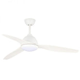 Breeze AC Ceiling Fan with Wall Control and CCT LED Light – White 48″