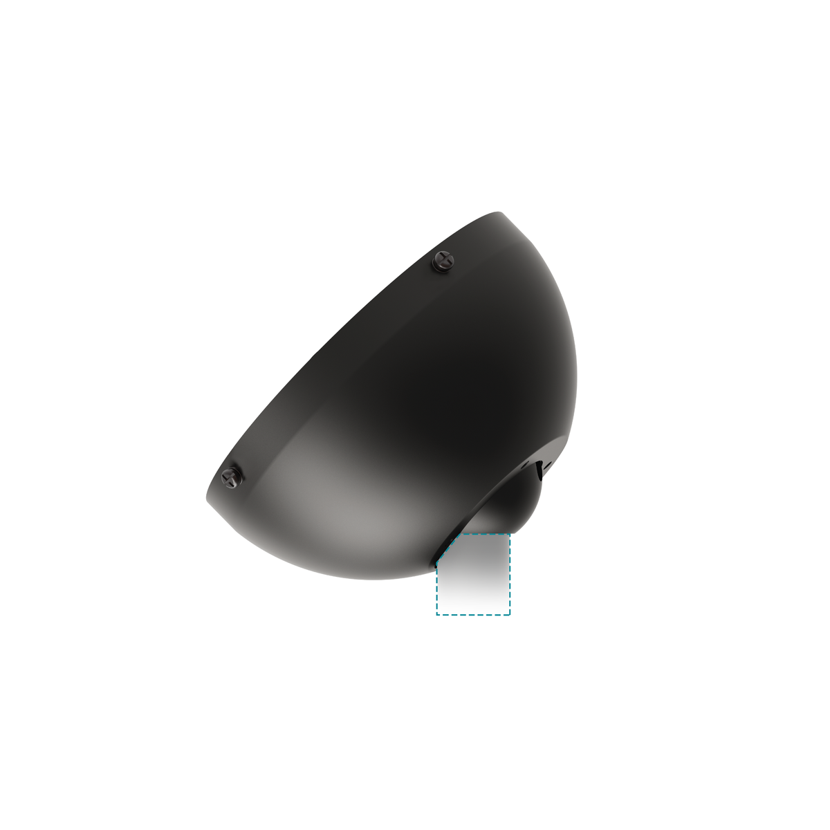 Angle Ceiling Fan Canopy 40 Degree To Suit All Martec Fans With 26mm Downrods Matt Black