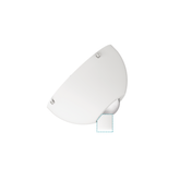 Angle Ceiling Fan Canopy 40 Degree To Suit All Martec Fans With 26mm Downrods Matt White