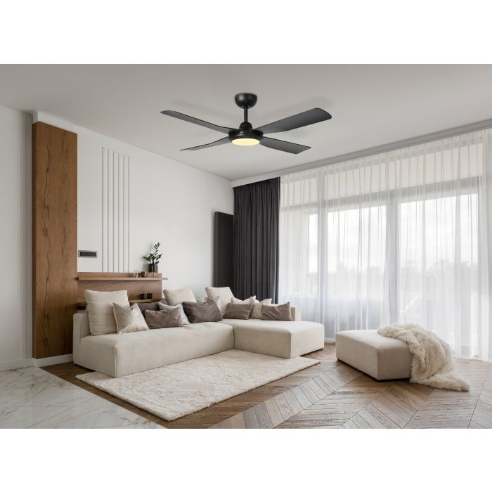 ALOHA FAN LT 24W LED TRI-COL BLK