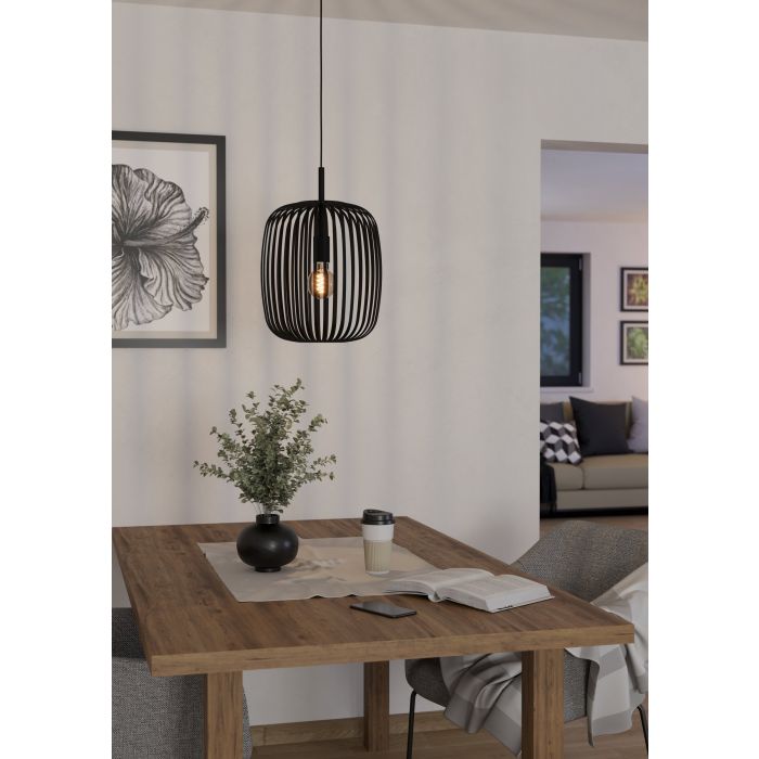 ROMAZZINA H/L 1X40W E27 BLK LGE