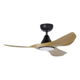 SURF 40 DC FAN LED TRI-COL BURM TEAK/BLK