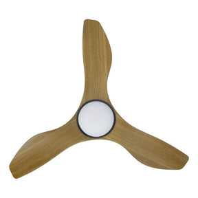SURF 40 DC FAN LED TRI-COL BURM TEAK/BLK