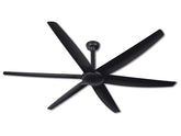 The Big Fan V2 Matt Black 220cm (86″) with Black Blades