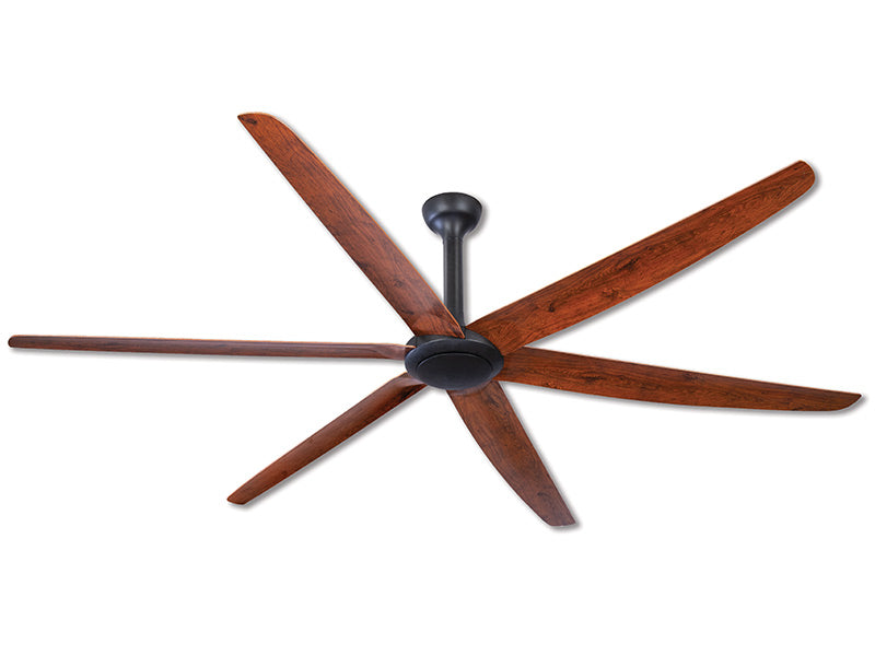 The Big Fan V2 Matt Black 220cm (86″) with Natural Oak Blades