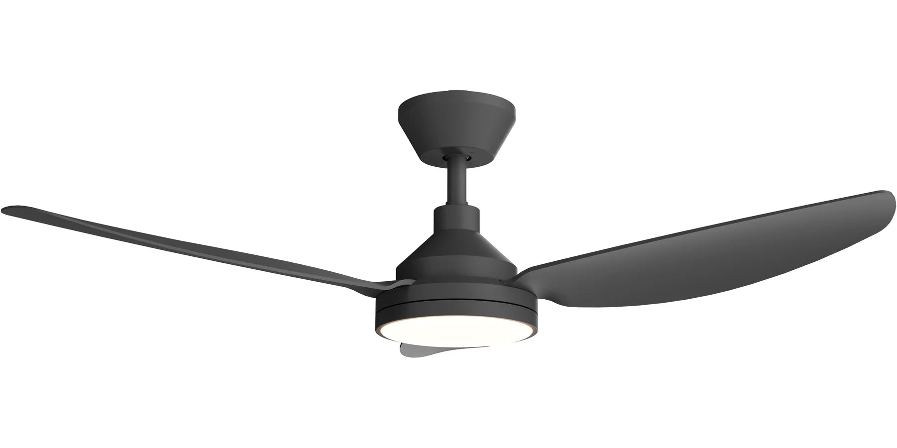 Clayfield DC 48" (1220mm) Black 18w LED  - All ABS, Quick Connect Blade System