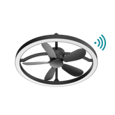 Catalina DC 500mm CTC WIFI & Remote Control Ceiling Fan with Variable Dim 20W CCT LED Light Matt Black