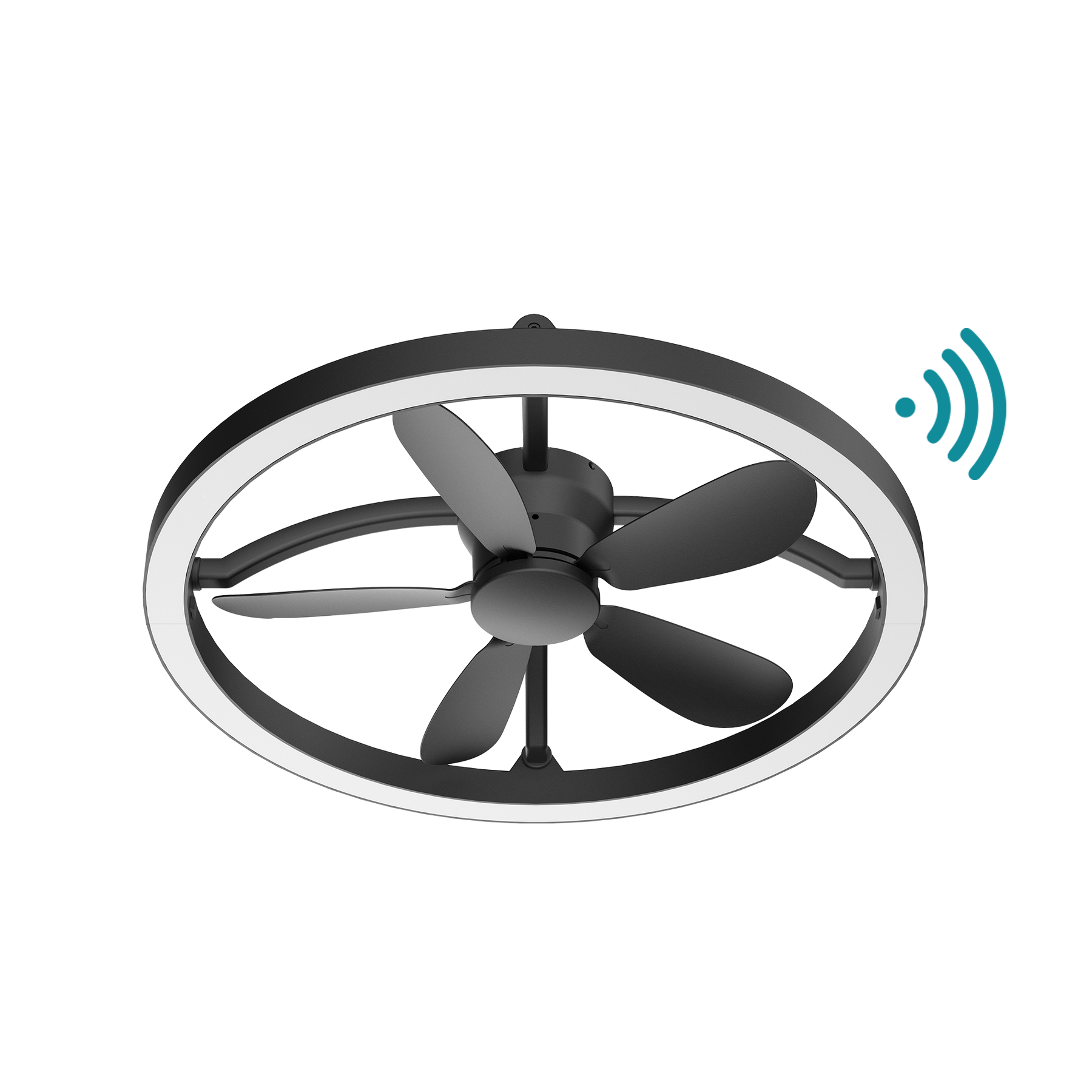 Catalina DC 500mm CTC WIFI & Remote Control Ceiling Fan with Variable Dim 20W CCT LED Light Matt Black