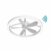 Catalina DC 500mm CTC WIFI & Remote Control Ceiling Fan with Variable Dim 20W CCT LED Light Matt White
