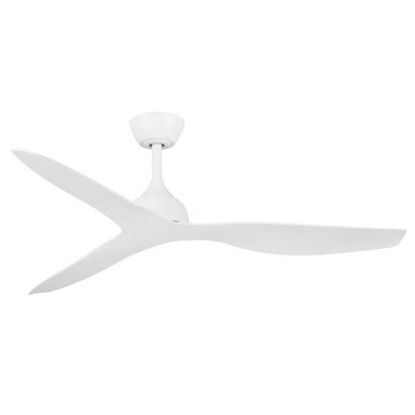 Eco Style DC Ceiling Fan with Remote Control – White 52″