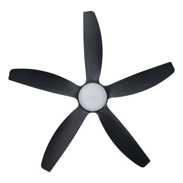MIAMI 52 DC FAN 20W LED TRI-COL BLK