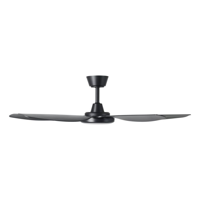 MIAMI 52 DC FAN 20W LED TRI-COL BLK