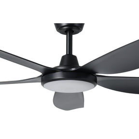 MIAMI 52 DC FAN 20W LED TRI-COL BLK