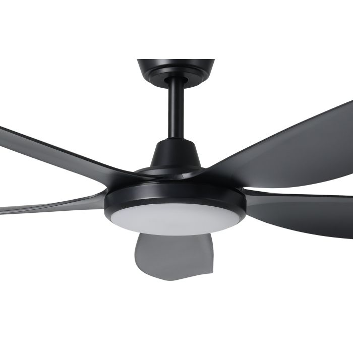 MIAMI 52 DC FAN 20W LED TRI-COL BLK
