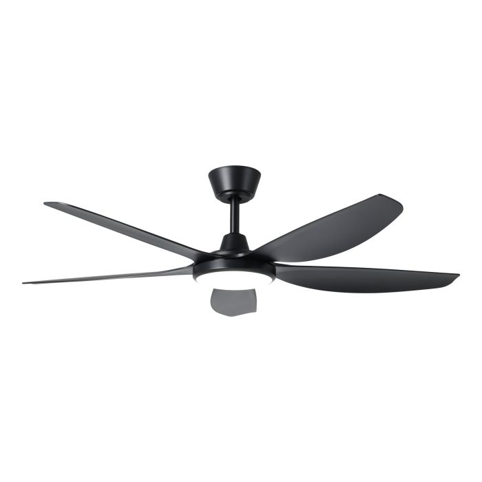 MIAMI 52 DC FAN 20W LED TRI-COL BLK