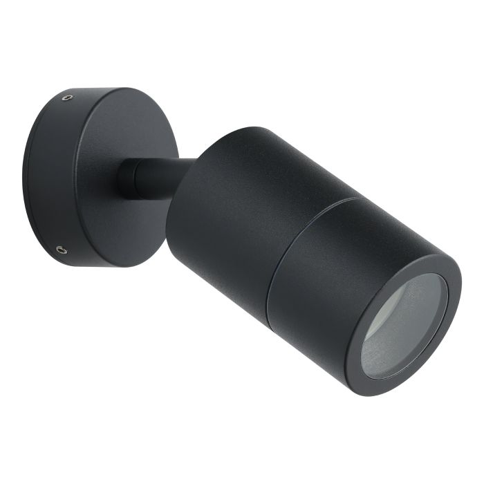 FREMANTLE EXT W/L 1X5W LED TRI-COL BLK ADJ