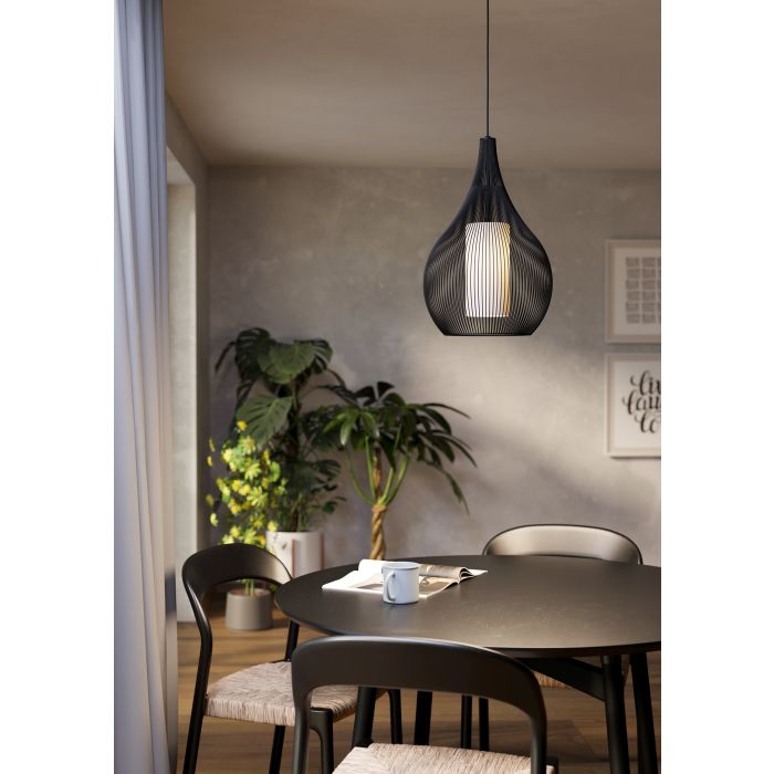RAZONI 1 H/L 1X40W E27 BLK LGE