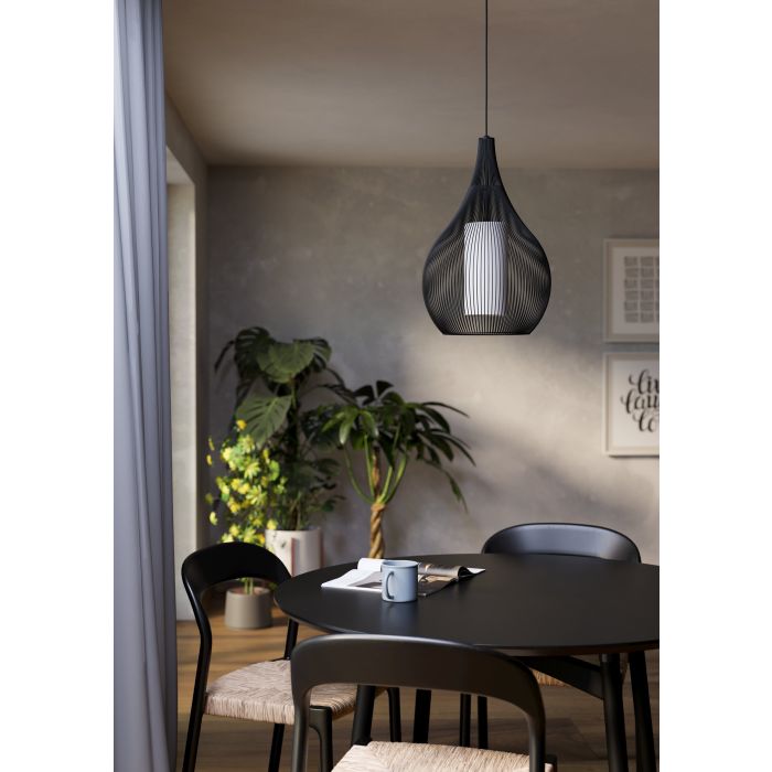 RAZONI 1 H/L 1X40W E27 BLK LGE