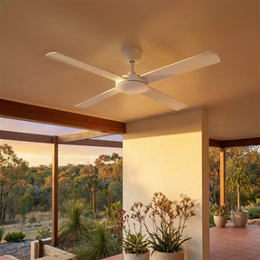 Eco Silent Pro DC Ceiling Fan with Remote – White 56″