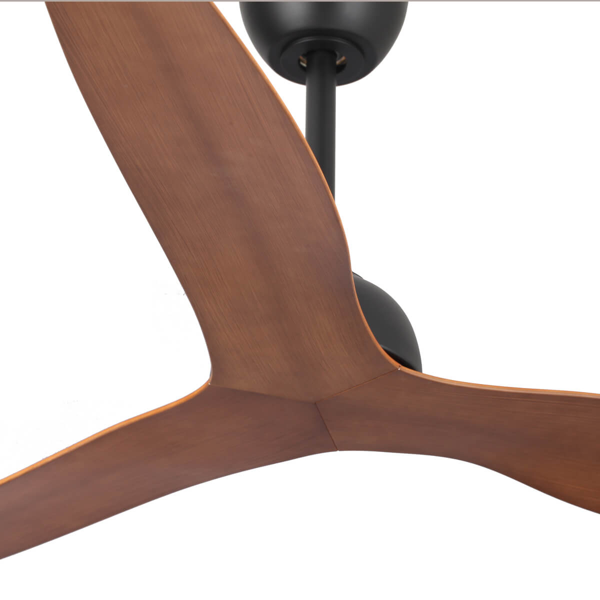 Eco Style DC Ceiling Fan with Remote Control – Black / Koa 52″